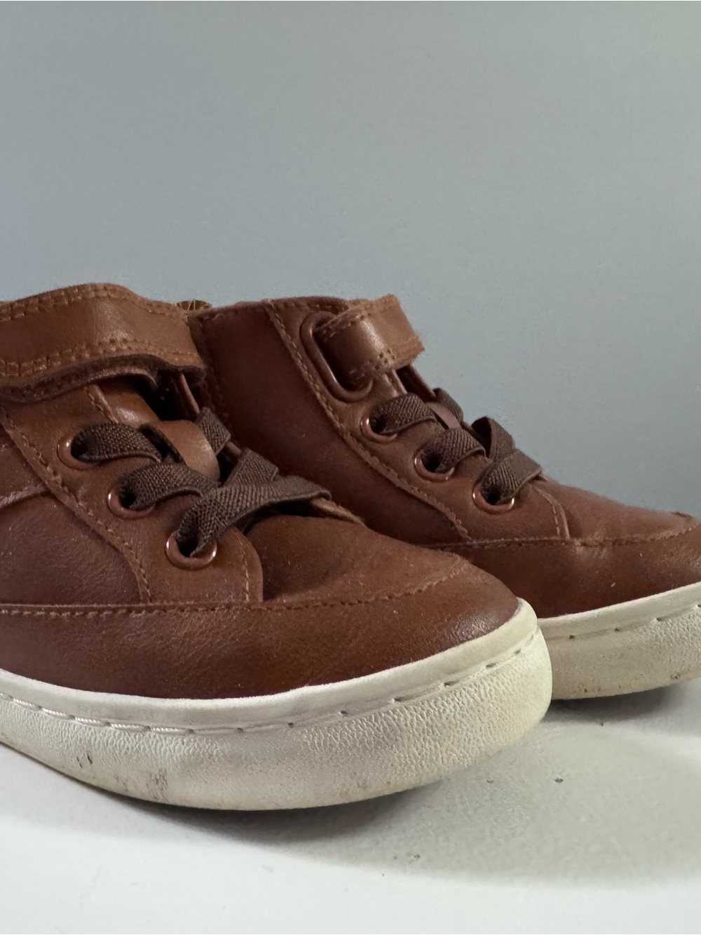 Toddler Cat and Jack Brown High-Top Sneakers